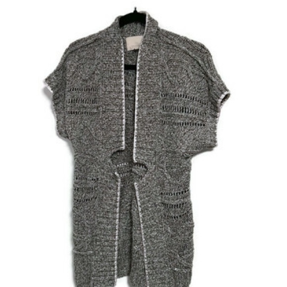 NWT Banana Republic Gray Cardigan with Cozy Chunky Knit and Open Front